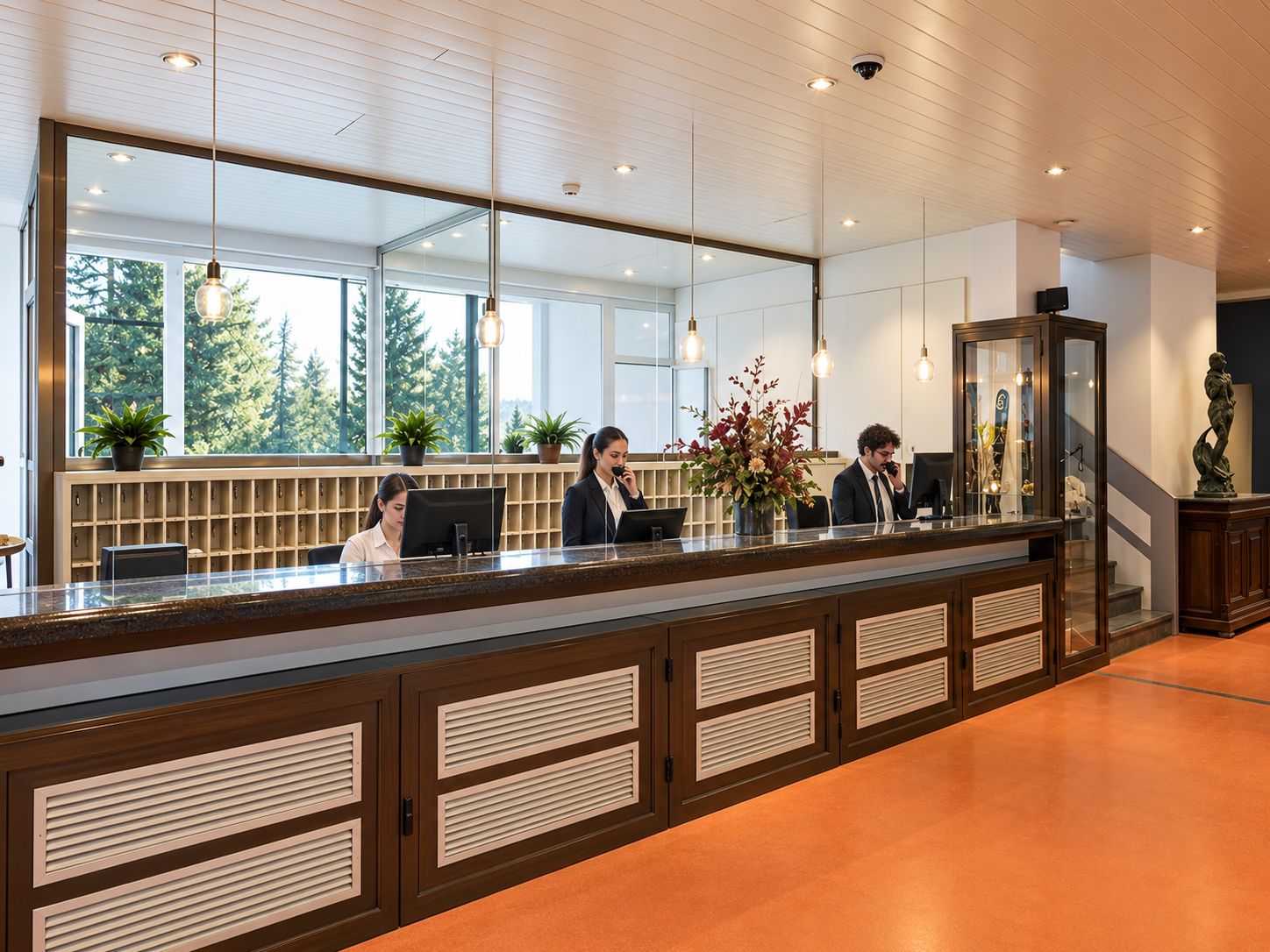 Recepción del Alp Hotel Masella