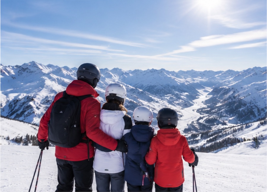 Niños esquiando en Reyes en La Masella